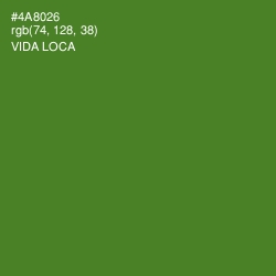 #4A8026 - Vida Loca Color Image